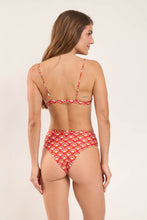 Załaduj obraz do przeglądarki galerii, Model Back: Rio De Sol Haut Top Floral-Scales Balconet-Tie