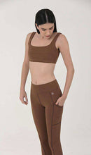 Załaduj obraz do przeglądarki galerii, Product Front: Uv Line Fitness Bas Legging Fit Aspen Brown Upf50+