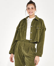 Załaduj obraz do przeglądarki galerii, Image 03: Alto Giro Fitness Haut Jaqueta Cropped Colete Stretch Verde Kalamata