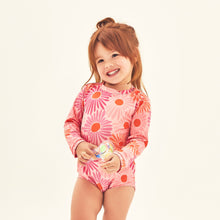 Załaduj obraz do przeglądarki galerii, Model Front: Uv Line Maillot De Bain Bébé Baby Solar Rose Upf50+