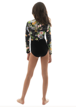 Załaduj obraz do przeglądarki galerii, Model Back: Maaji Une Pièce Fille Black Bouquet Miku One Piece