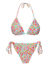 Załaduj obraz do przeglądarki galerii, Product Front: Rio De Sol Ensemble Set Ditsy-Sky Tri-Inv Cheeky-Tie