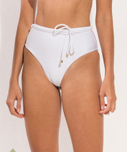 Załaduj obraz do przeglądarki galerii, Image 11: Rio De Sol Bas Bottom Shimmer-White Belted-High-Waist