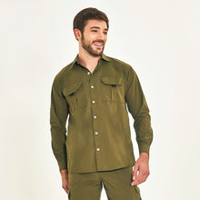 Załaduj obraz do przeglądarki galerii, Model Front: Uv Line Fitness Haut Tenerife Verde Militar Upf50+