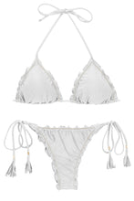 Załaduj obraz do przeglądarki galerii, Product Front: Rio De Sol Ensemble Set Shimmer-White Frufru-Fio
