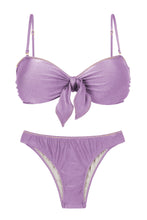 Załaduj obraz do przeglądarki galerii, Product Front: Rio De Sol Ensemble Set Shimmer-Harmonia Bandeau-Knot Essential