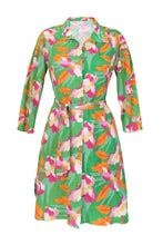 Załaduj obraz do przeglądarki galerii, Product Front: Rio De Sol Chemise Green Bloom Chemise