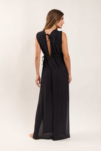 Załaduj obraz do przeglądarki galerii, Model Back: Rio De Sol Vêtement De Plage Black Long Dress Soleil