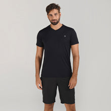 Załaduj obraz do przeglądarki galerii, Model Front: Uv Line Fitness Haut Sport Fit Mas Preto Upf50+