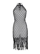 Załaduj obraz do przeglądarki galerii, Product Front: Rio De Sol Midi Dress Black Serena Dress