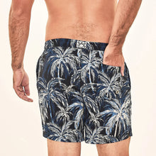 Załaduj obraz do przeglądarki galerii, Model Back: Uv Line Short De Bain Short Acqua Coqueiros Marinho Upf50+