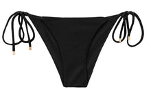 Załaduj obraz do przeglądarki galerii, Product Front: Rio De Sol Bas Bottom Shimmer-Black Cheeky-Tie