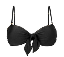 Załaduj obraz do przeglądarki galerii, Product Front: Rio De Sol Haut Top Shimmer-Black Bandeau-No