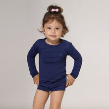 Załaduj obraz do przeglądarki galerii, Image 02: Uv Line T-Shirt Longsleeve Baby Navy Blue Upf50+