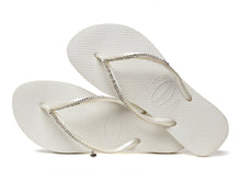 Załaduj obraz do przeglądarki galerii, Product Back: Havaianas Tongs Slim Crystal Mesh Sw White