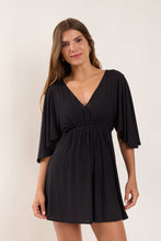 Załaduj obraz do przeglądarki galerii, Model Front: Rio De Sol Mini Dress Black Mini Dress