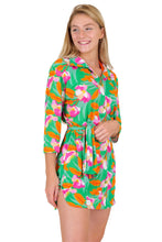 Załaduj obraz do przeglądarki galerii, Image 04: Rio De Sol Chemise Green Bloom Chemise