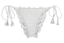 Załaduj obraz do przeglądarki galerii, Product Front: Rio De Sol Bas Bottom Shimmer-White Frufru