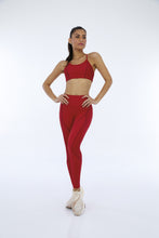 Załaduj obraz do przeglądarki galerii, Image 04: Alto Giro Fitness Bas Legging Hyper Recortes Atlanta Vermelho Haute Red
