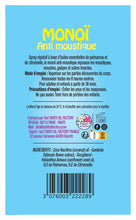 Załaduj obraz do przeglądarki galerii, Product Back: Tevi Insect Repellent Monoi Anti Moustique/ Citronnelle 120Ml