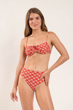 Załaduj obraz do przeglądarki galerii, Model Front: Rio De Sol Haut Top Floral-Scales Balconet-Tie