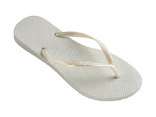 Załaduj obraz do przeglądarki galerii, Model Front: Havaianas Tongs Slim White
