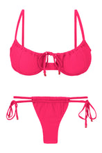 Załaduj obraz do przeglądarki galerii, Product Front: Rio De Sol Ensemble Set Dots-Virtual-Pink Balconet-Tie Pipa