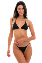 Załaduj obraz do przeglądarki galerii, Model Front: Rio De Sol Bas Bottom Preto Cheeky-Fixa