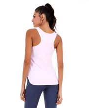 Załaduj obraz do przeglądarki galerii, Model Back: Alto Giro Fitness Haut Regata Skin Fit Inspiracionais Rosa Soft