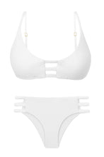 Załaduj obraz do przeglądarki galerii, Product Front: Rio De Sol Ensemble Set Bora-White Bra-Trio Madrid-Trio