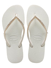 Załaduj obraz do przeglądarki galerii, Product Front: Havaianas Tongs Slim Crystal Mesh Sw White
