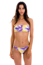 Załaduj obraz do przeglądarki galerii, Model Front: Rio De Sol Bas Bottom Tiedye-Purple Fio