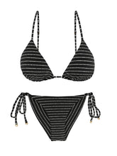 Załaduj obraz do przeglądarki galerii, Product Front: Rio De Sol Ensemble Set Linea-Black Lia Cheeky-Tie
