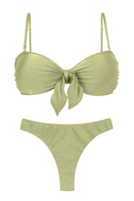 Załaduj obraz do przeglądarki galerii, Product Front: Rio De Sol Ensemble Set Oliva Bandeau-No Nice-Fio