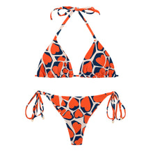 Załaduj obraz do przeglądarki galerii, Product Front: Rio De Sol Ensemble Set Amore-Red Tri-Inv Cheeky-Tie