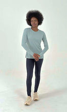 Załaduj obraz do przeglądarki galerii, Product Front: Uv Line T-Shirt Longsleeve Fem New Fit Verde Agua Upf50+