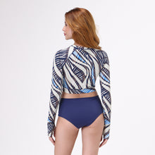 Załaduj obraz do przeglądarki galerii, Model Back: Uv Line Ensemble Bikini Ondas Upf50+