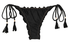 Załaduj obraz do przeglądarki galerii, Product Front: Rio De Sol Bas Bottom Shimmer-Black Frufru-Fio