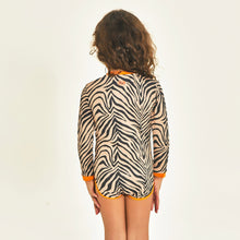 Załaduj obraz do przeglądarki galerii, Model Back: Uv Line Maillot De Bain Bébé Swimsuit Baby Zebra Upf50+