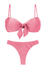 Załaduj obraz do przeglądarki galerii, Product Front: Rio De Sol Ensemble Set Shimmer-Confetti Bandeau-Knot Nice-Fio