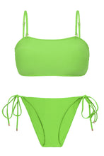 Załaduj obraz do przeglądarki galerii, Product Front: Rio De Sol Ensemble Set Lemon Bandeau-Reto Ibiza-Comfy