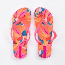 Załaduj obraz do przeglądarki galerii, Product Front: Rio De Sol Tongs Orange Bloom Slim