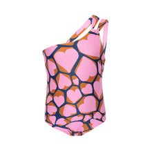 Załaduj obraz do przeglądarki galerii, Product Front: Rio De Sol Une Pièce Fille Amore-Pink Santorini-Kids