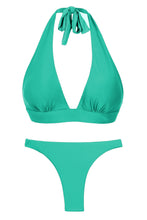 Załaduj obraz do przeglądarki galerii, Product Front: Rio De Sol Ensemble Set Opal Halter-Cos Leblon-Fio