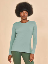 Załaduj obraz do przeglądarki galerii, Gallery: Uv Line T-Shirt Longsleeve Fem New Fit Verde Agua Upf50+