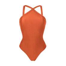 Załaduj obraz do przeglądarki galerii, Product Front: Rio De Sol Une Pièce Paprica High-Neck