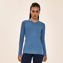 Załaduj obraz do przeglądarki galerii, Model Front: Uv Line T-Shirt Longsleeve Sport Fit Aco Upf50+