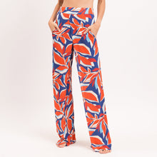 Załaduj obraz do przeglądarki galerii, Gallery: Rio De Sol Pantalon De Plage Leaves Wide Pants