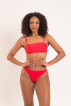 Załaduj obraz do przeglądarki galerii, Image 06: Rio De Sol Ensemble Set Rouge Bandeau-Reto Nice-Fio