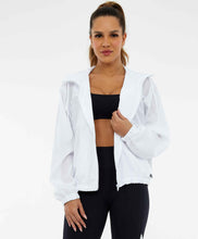 Załaduj obraz do przeglądarki galerii, Image 02: Alto Giro Fitness Haut Jaqueta Tecnospan Recortes Branco